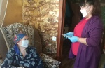 Поздравили долгожительницу Алексееву Екатерину Николаевну с 90-летием. 