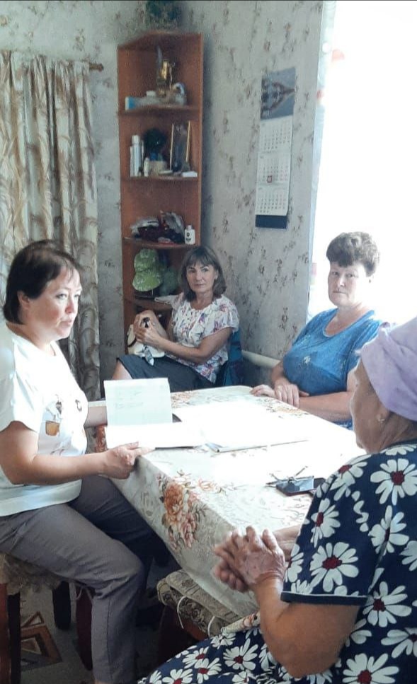Плановый выезд в с. Приволжское, для оценки качества оказываемых услуг  гражданам, находящимся на обслуживании