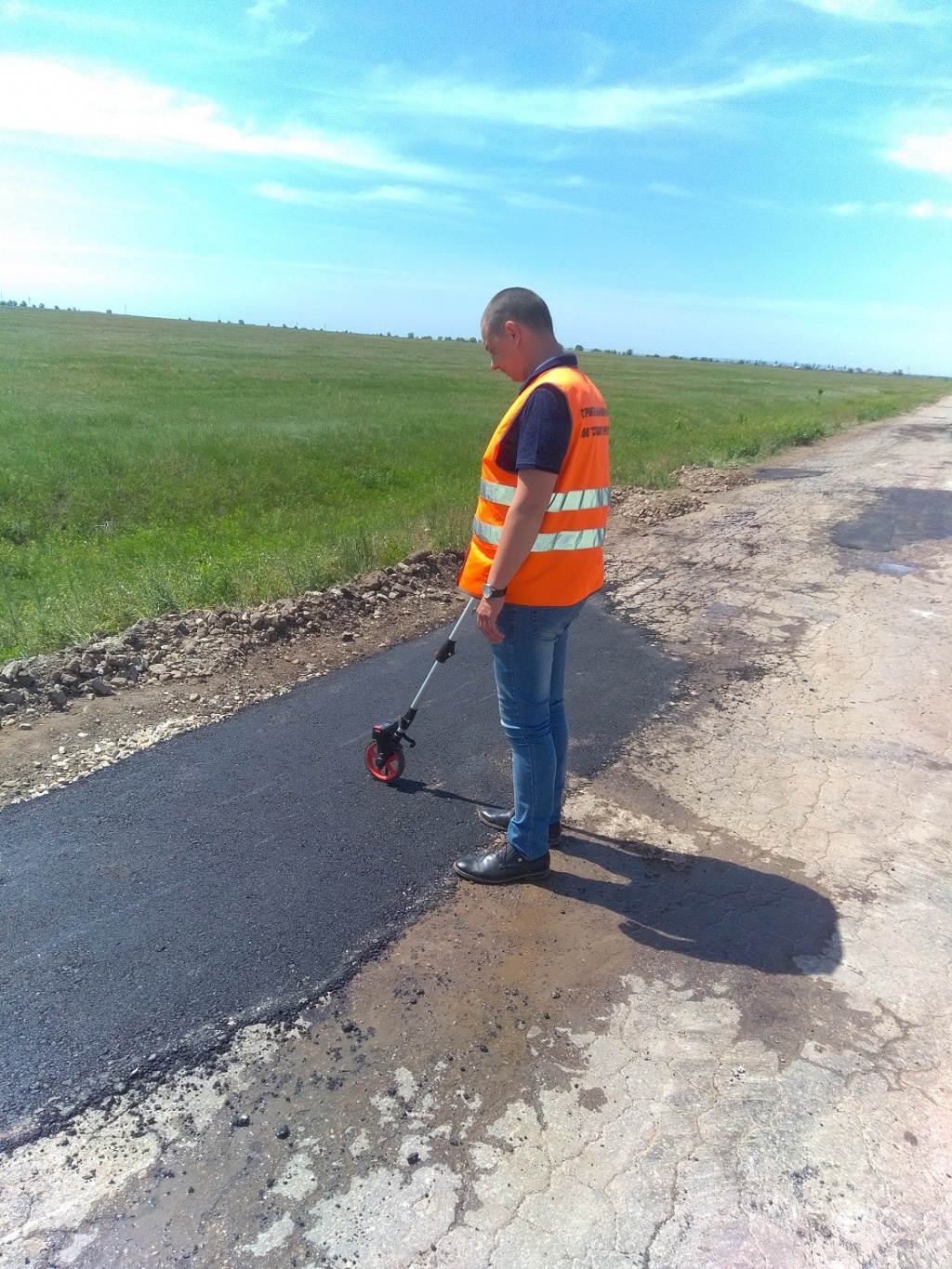 В районе начаты дорожные работы