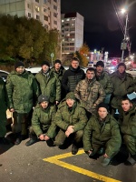 В. С. Котов встретился с мобилизованными  жителями Ровенского района в учебном Центре
