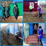 С началом весеннего потепления активно приступили к благоустройству.