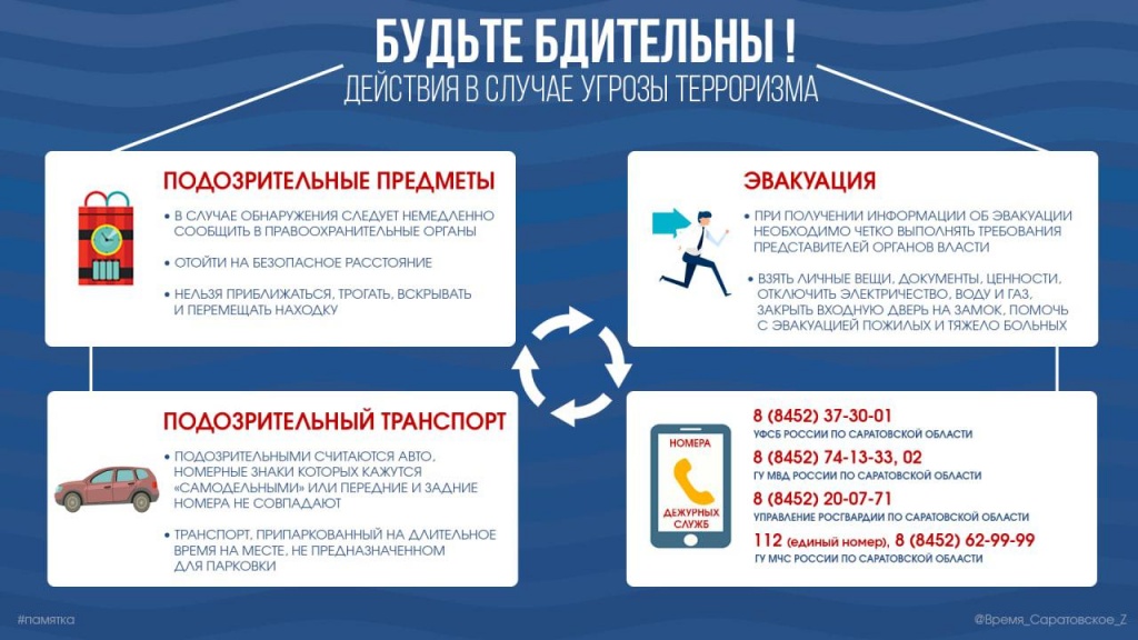 Правоохранительные органы напоминают о необходимости соблюдения бдительности