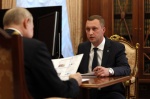 Владимир Путин провёл рабочую встречу с губернатором Саратовской области Романом Бусаргиным