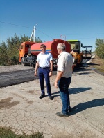 Ход выполнения работ по ремонту дороги по ул. Больничная.