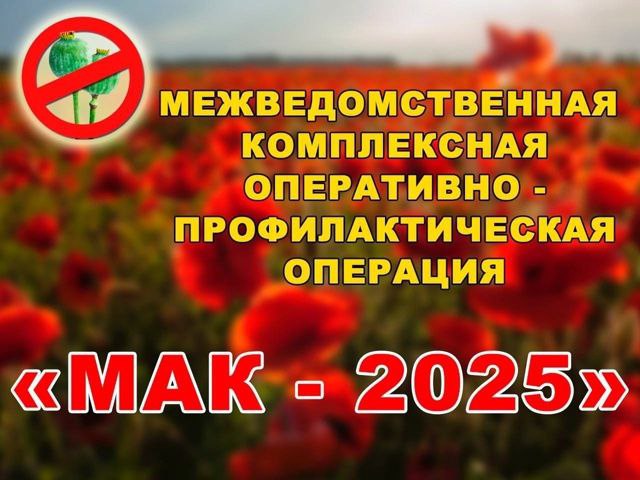 С 11 по 20 августа на территории Саратовской области проводится второй этап межведомственной комплексной оперативно-профилактической операции «Мак – 2025»