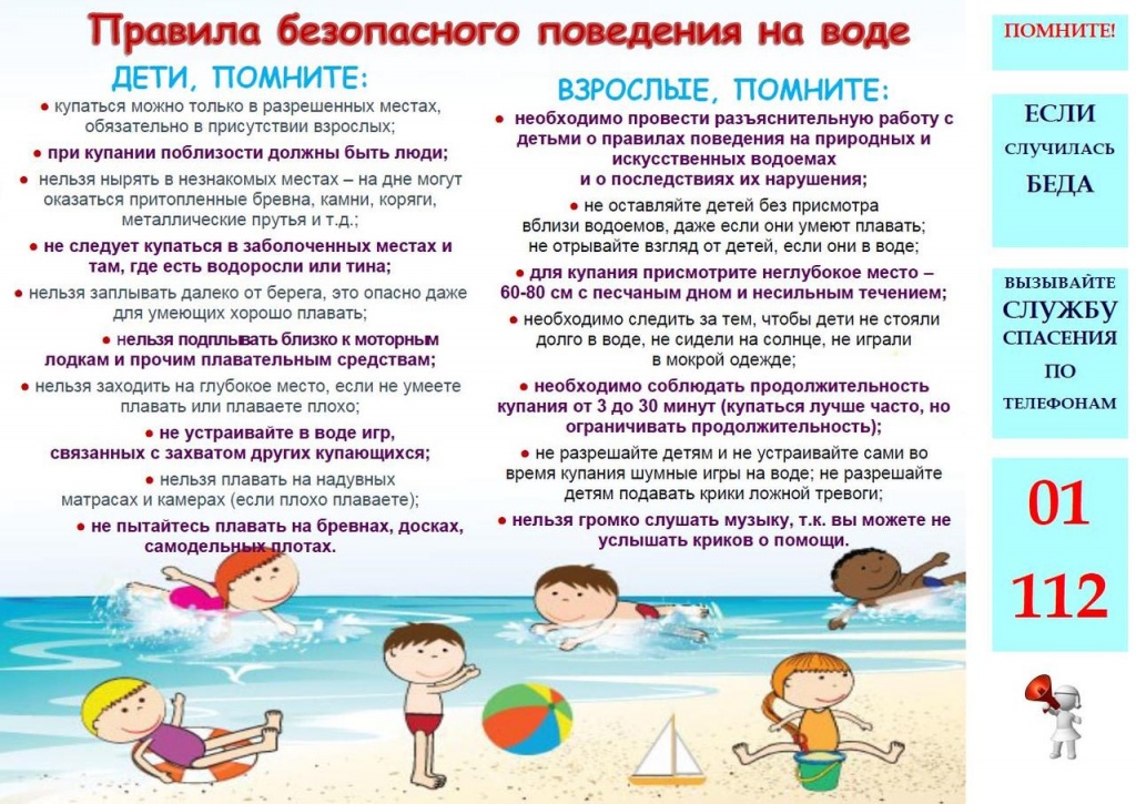 Рекомендации при купание 