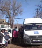 Выезд 7 граждан возраста 65+ для проведения диспансеризации. 