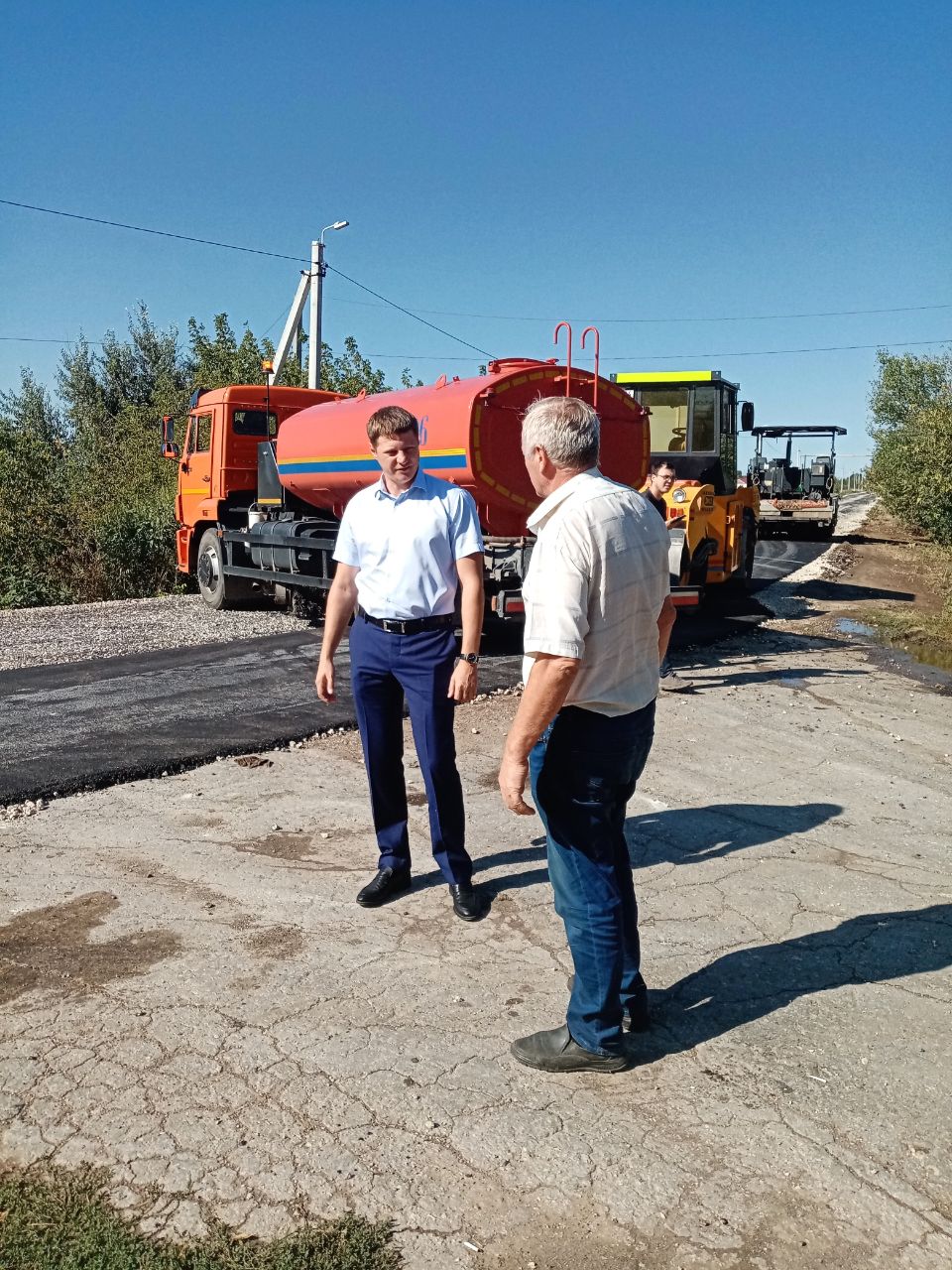 Ход выполнения работ по ремонту дороги по ул. Больничная.