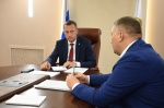 Губернатор Роман Бусаргин встретился с главой Балаковского района Сергеем Грачёвым