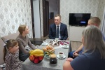 В Ровенском районе уже по сложившейся традиции посетил семью нашего участника СВО