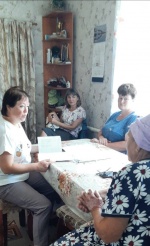 Плановый выезд в с. Приволжское, для оценки качества оказываемых услуг  гражданам, находящимся на обслуживании
