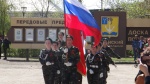 Ежегодный смотр -конкурс строя и песни среди военно-патриотических отрядов школ района, посвященный 72-ой годовщине Великой Победы